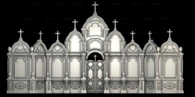 Iconostasis (IKN_0158) 3D models for cnc